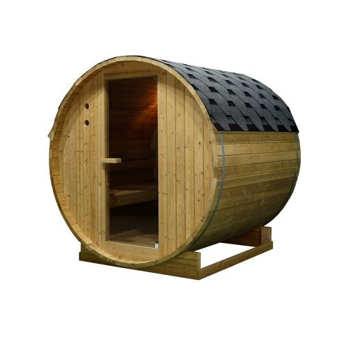 Sauna zewnętrzna ogrodowa beczka TROMSÖ XL F50220